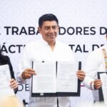 Firman Gobierno de Oaxaca y STPEIDCEO Convenio del Pliego Petitorio 2026